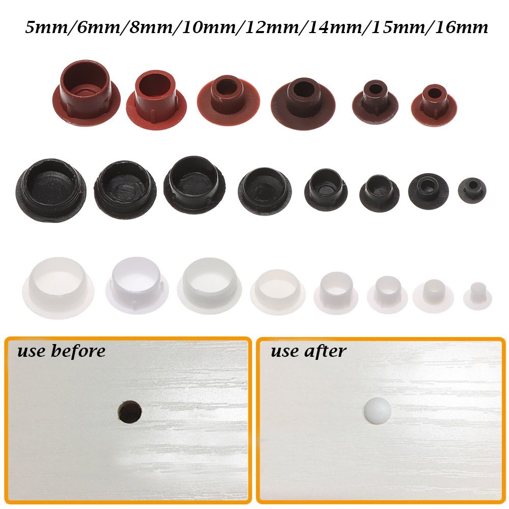 Furniture Hardware Screws - 50 sztuk 5-16mm osłony otworów meblowych