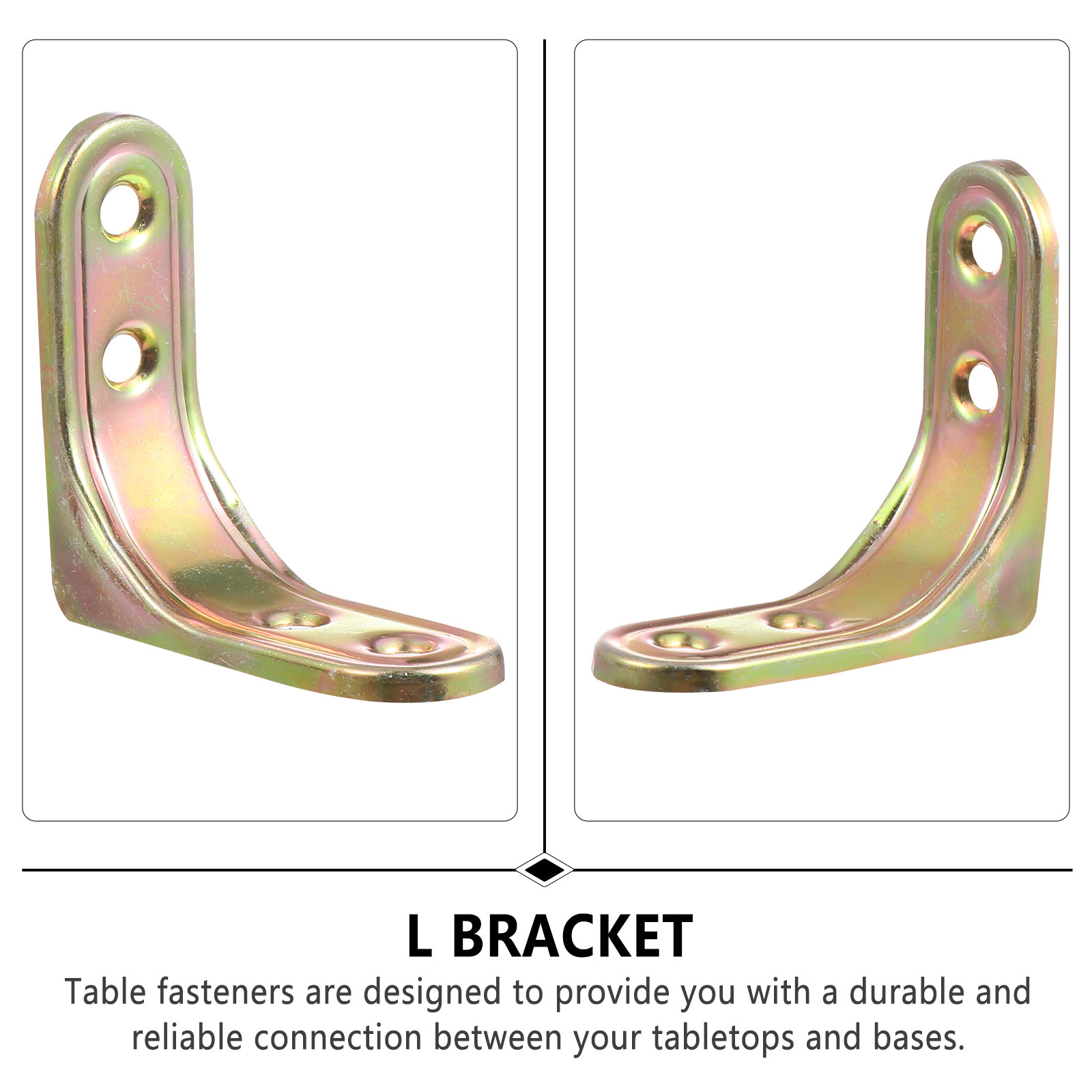 Furniture Grade Hardware - 20 szt. przeciwbójkowych wsporników kątowych klasy