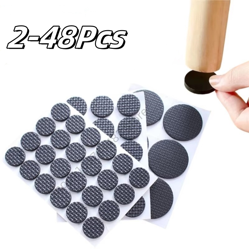 Furniture Foot Pad - 2-48 szt. Samoprzylepne czarne filcowe podkładki
