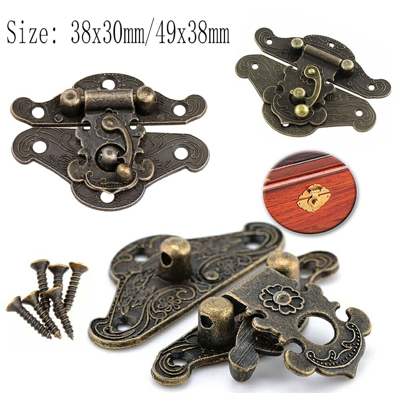 Furniture Hardware Screws - 5/10 szt. Vintage Metalowe Okucia Meblowe