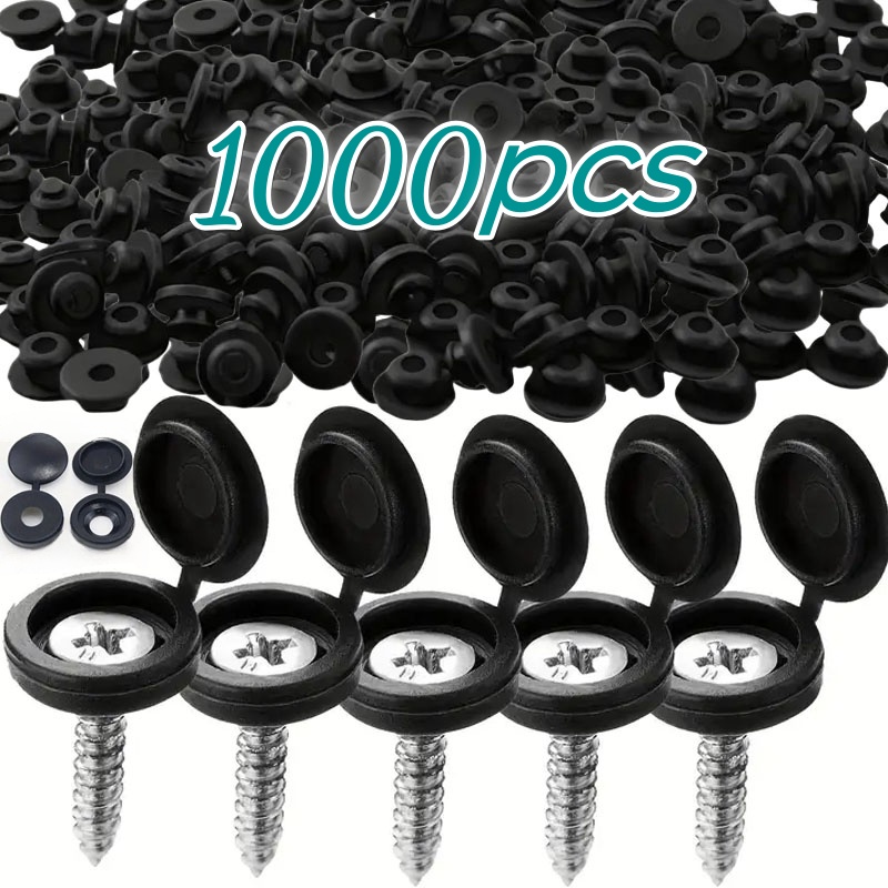 Furniture Hardware Screws - 1000 szt. Zawiasowa plastikowa zakrętka pokrywa