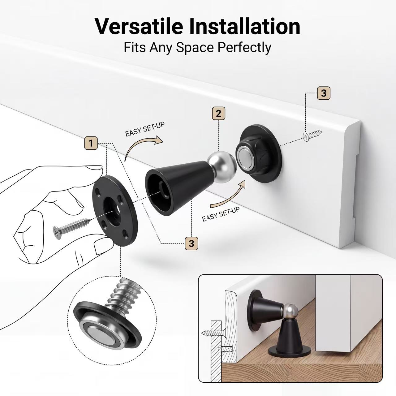 Magnetyczny odbojnik do drzwi  – Magnetic Catch Door recenzja i cena