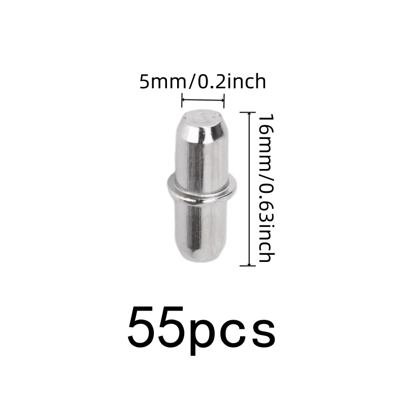 Kołki do regałów 55 szt., komp – Furniture Hardware Material recenzja i cena