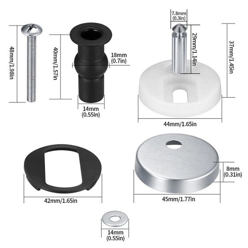 2 szt. Zawiasy do deski sedeso – Furniture Hardware Screws recenzja i cena